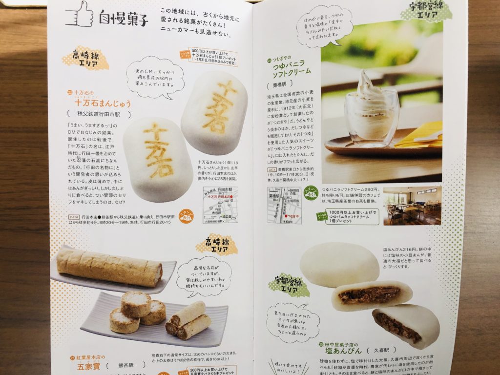 あなたの知らない宇都宮線・高崎線in埼玉、自慢菓子ページ