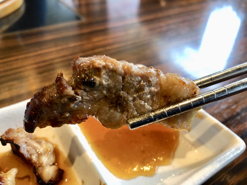 牛焼肉のアップ写真
