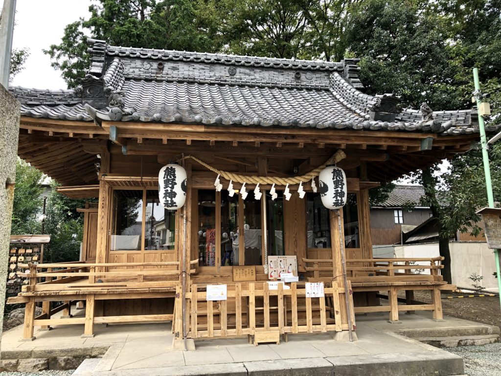 川越熊野神社の参拝所